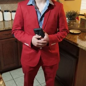 Red suit